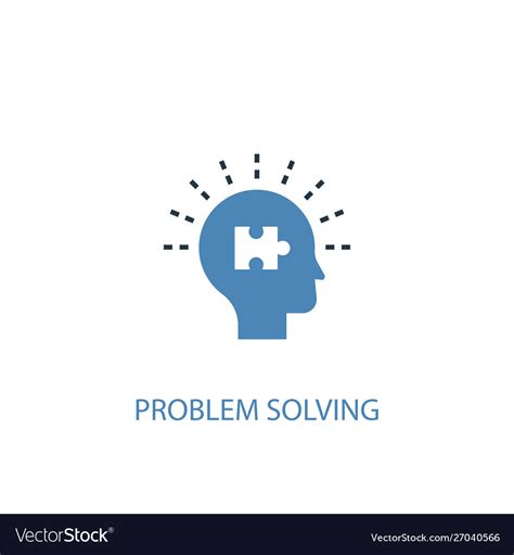 Problem Solving Concept 2 Colored Icon Simple Vector Image