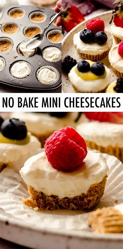 These No Bake Mini Cheesecake Bites With Crunchy Graham Cracker Crusts