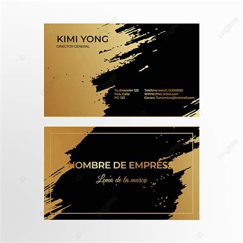 Business Card Black And Gold Background Template Template Download on ...