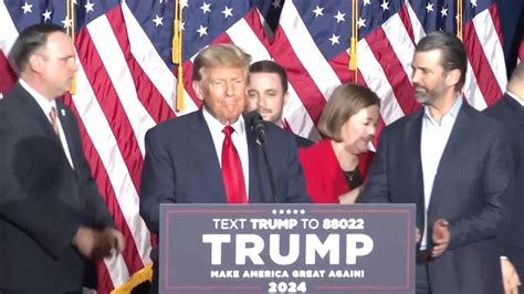 Trump Celebrates Commanding Win In The Iowa Caucuses Youtube