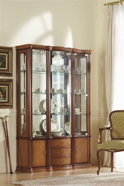 Home Corner Cabinet With Pelmet Glass Display Case Oak Dark Oak Or