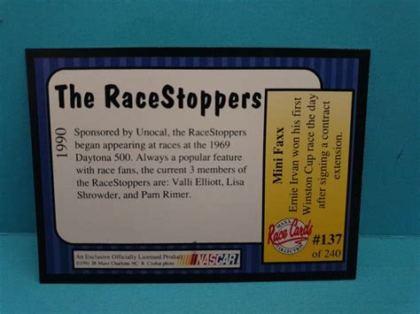 The Racestoppers🏆1991 Maxx Race Cards 137 Trading Card🏆free Post Ebay