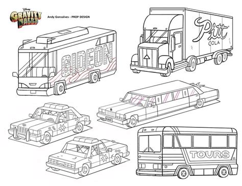 Amazing Gravity Falls Prop Designs by Andy Gonsalves