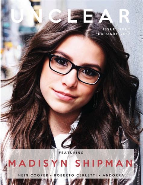 Madisyn Shipman Unclear Magazine February 2017 Gotceleb