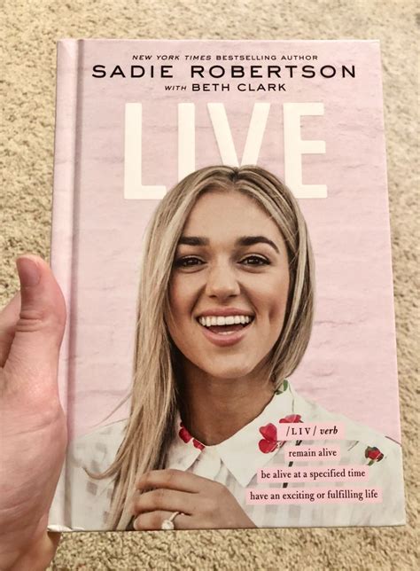 ️live By Sadie Robertson Sadie Robertson Sadie Christian Books