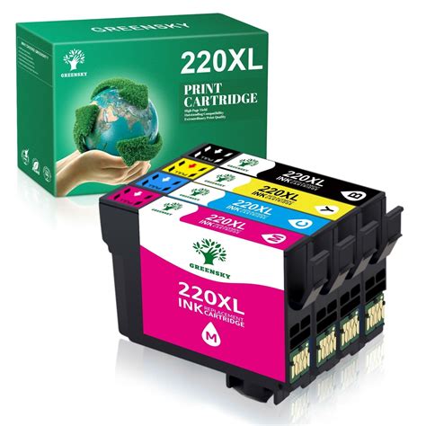 220xl 220 Ink Cartridges Replacement For Epson Wf 2760 Wf 2750 Wf 2630 Wf 2650 Wf 2660 Xp 320 Xp