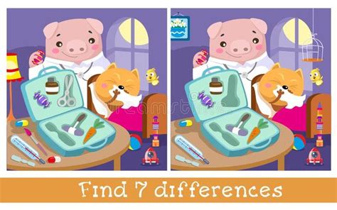 Find 7 Differences Game For Children