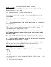 DFTG 1309 002 Chapter 1 Quiz Pdf AutoCAD 2022 Instructor Chapter 1