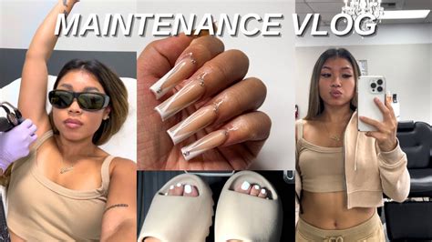 MAINTENANCE VLOG Laser Nails Brows Etc YouTube