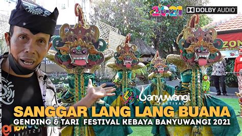 Tari Gending Sanggar Lang Lang Buana Festival Kebaya Banyuwangi