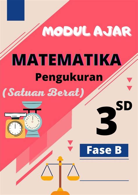 Cover Modul Ajar Matematika Sampul Buku Kurikulum Sekolah Dasar