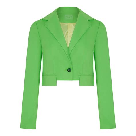 Ярко-зеленый укороченный жакет LCKN — купить в интернет-магазине lio