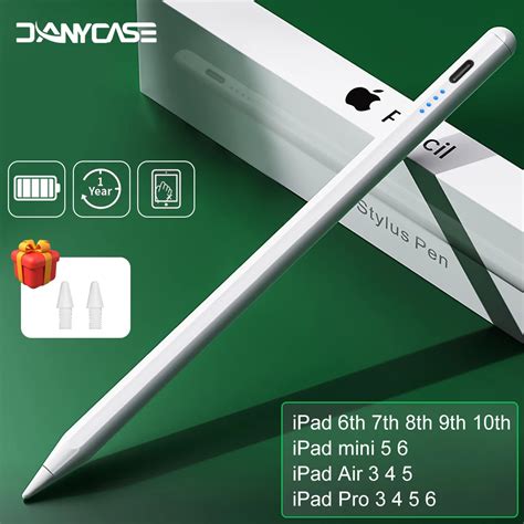 For Ipad Pencil 2024 Air 6 M2 Pro M4 Stylus Pen With Palm Rejection Tilt For