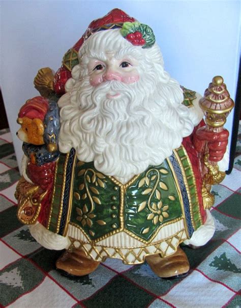 Fitz And Floyd Ole St Nick Cookie Jar