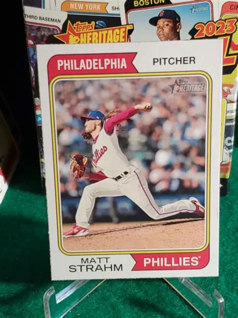 2023 TOPPS HERITAGE 373 Matt Strahm Philadelphia Phillies EUR 1 93