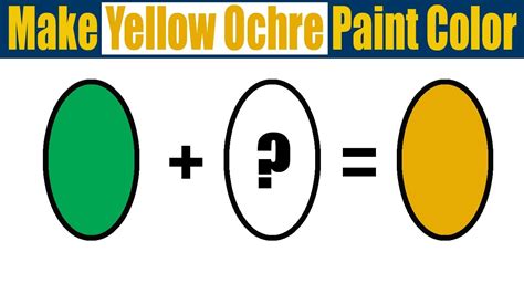 How To Make Yellow Ochre Paint Color Yellow Ochre Acrylic Paint Youtube