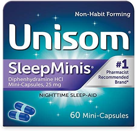 Unisom SleepMinis Nighttime Sleep Aid Diphenhydramine HCI 25 Mg Mini