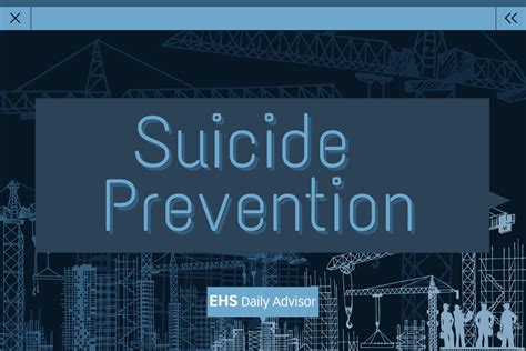 Infographic Suicide Prevention Ehs Daily Advisor