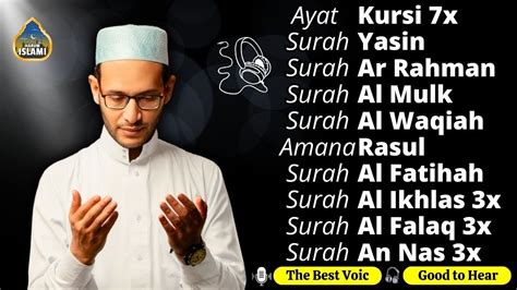 Peaceful Voice Ayat Kursi X Surah Yasin Ar Rahman Waqiah Al Mulk