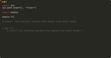 How To Import Module From Another Folder Python