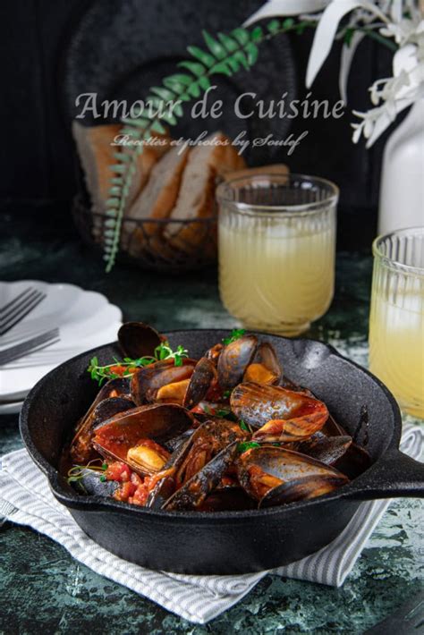 Moules à la provençale ou sauce tomate Amour de cuisine