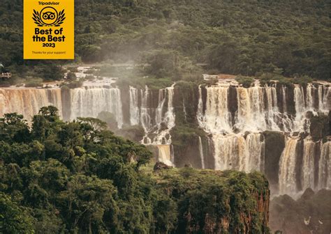 Cataratas do Iguaçu é o único atrativo brasileiro entre os melhores do