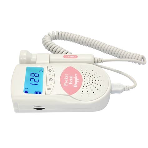 Sonar Fetal Doppler Ultrassom Portátil Lcd Digital Rosa azul Mercado