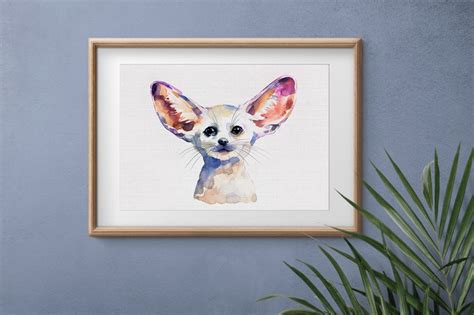 Fennec Fox Fennec Fox Art Print Fox Art Fennec Fox Painting - Etsy