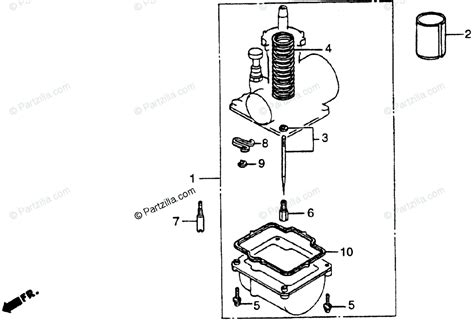 Honda Motorcycle 1984 OEM Parts Diagram For Carburetor Optional Kit