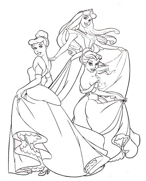 Dibujos De Princesas Disney Para Colorear E Imprimir Gratis