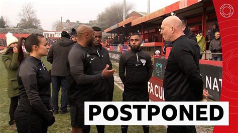 Fa Cup 2024 Frozen Pitch Postpones Play Between Alfreton Town V Walsall Bbc Sport