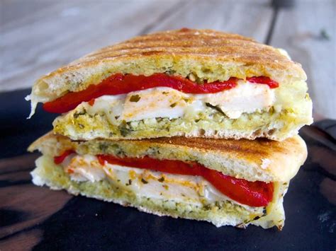 Pesto Chicken Panini - Layers of Happiness