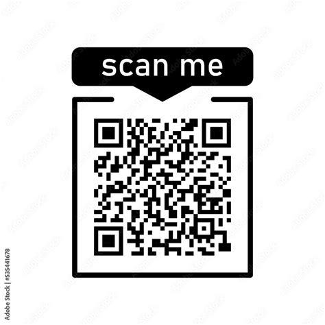 Scan Me Icon With Qr Code For Smartphone Isolated On White Background Qr Code For Payment