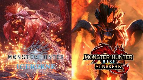 【mhw＆mhrise】炎国の王妃炎王龍 新旧ver同時再生 Teostra Theme Old And New Version