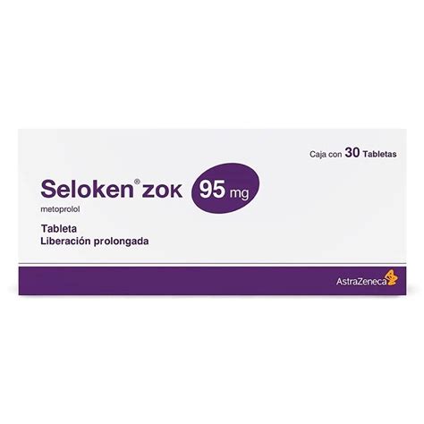 Seloken Zok Metoprolol 95 mg liberación prolongada 30 tabletas Walmart