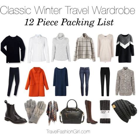 Classic Packing List For Winter Cold Weather Travel Winter Travel