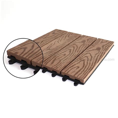 Factory Wholesale Garden Floor Tiles Interlocking Patio Tile Wood