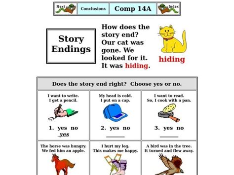 Story Endings Worksheet For 1st 2nd Grade Lesson Planet