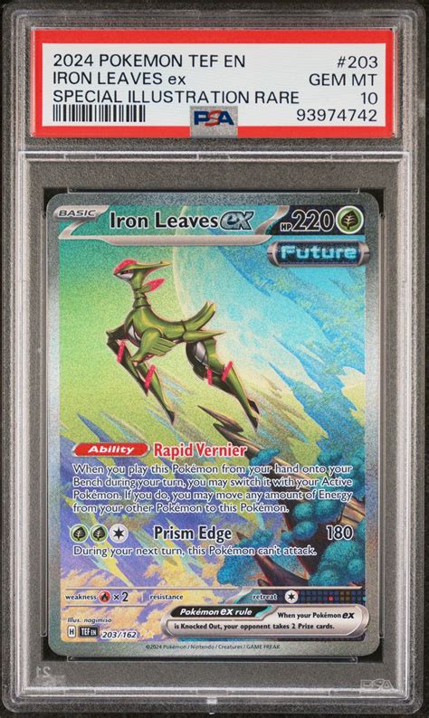 2024 Pokemon Tef En Temporal Forces 203 Iron Leaves Ex Special