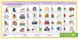 CVVC Words And Picture Matching Activity Sheet Twinkl