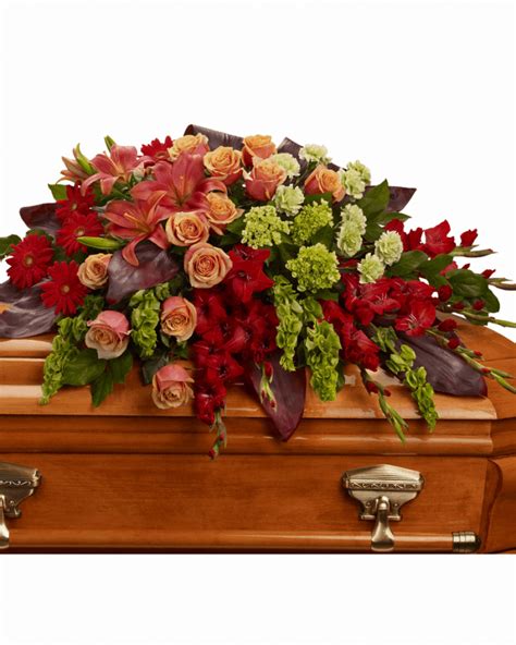 Half Casket Flowers Veldkamps Funeral Flowers