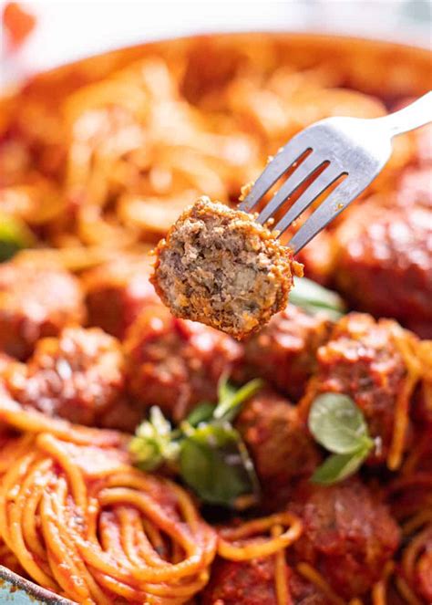 Easy Spaghetti And Meatballs Recipe The Scran Line