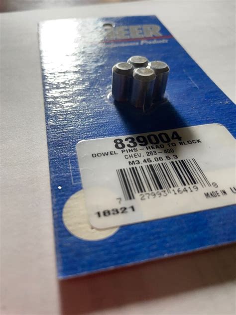 Sbc Head Dowel Pins Head To Block Pioneer 839004 For Sale Online Ebay