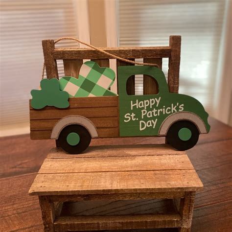 Hobby Lobby Holiday St Patricks Day Shamrock Truck Decor Bundle