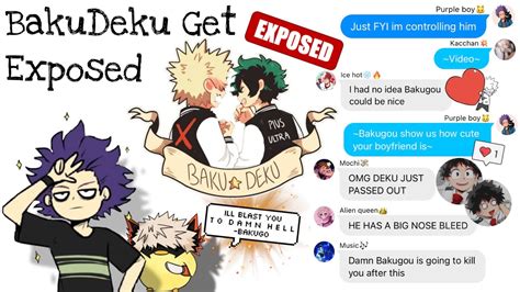 Bakudeku Get Exposed Bkdk Bakudeku Texting Story Mha React