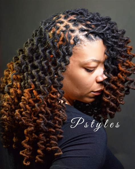 “retwist And Curls By Pstyles Dreadlock Styles Dreads Styles Loc Styles Curly Hair With