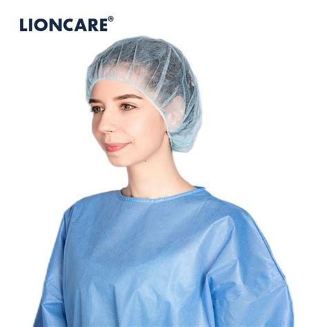 China High Quality Lioncare Polypropylene Disposable Bouffant Cap