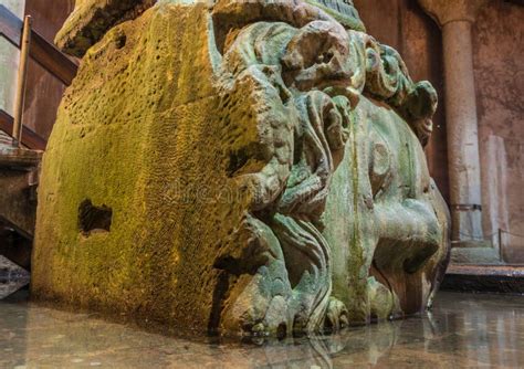 Gorgon Medusa Head In Underground Basilica Cistern The Largest Ancient