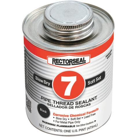 Rectorseal Threaded Pipe Sealants Form Paste Container Size 1 Pt