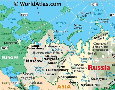 Ural River World Map